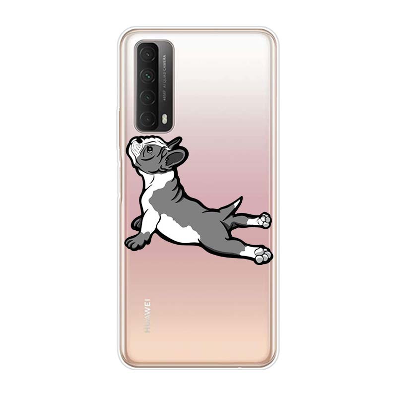 Cute Brindle Frenchie Puppy For Huawei Y9S Y6S Y8S Y9A Y7A Y8P Y7P Y5P Y6P Y7 Y6 Y5 Pro Prime 2020 2019 Soft Phone Case