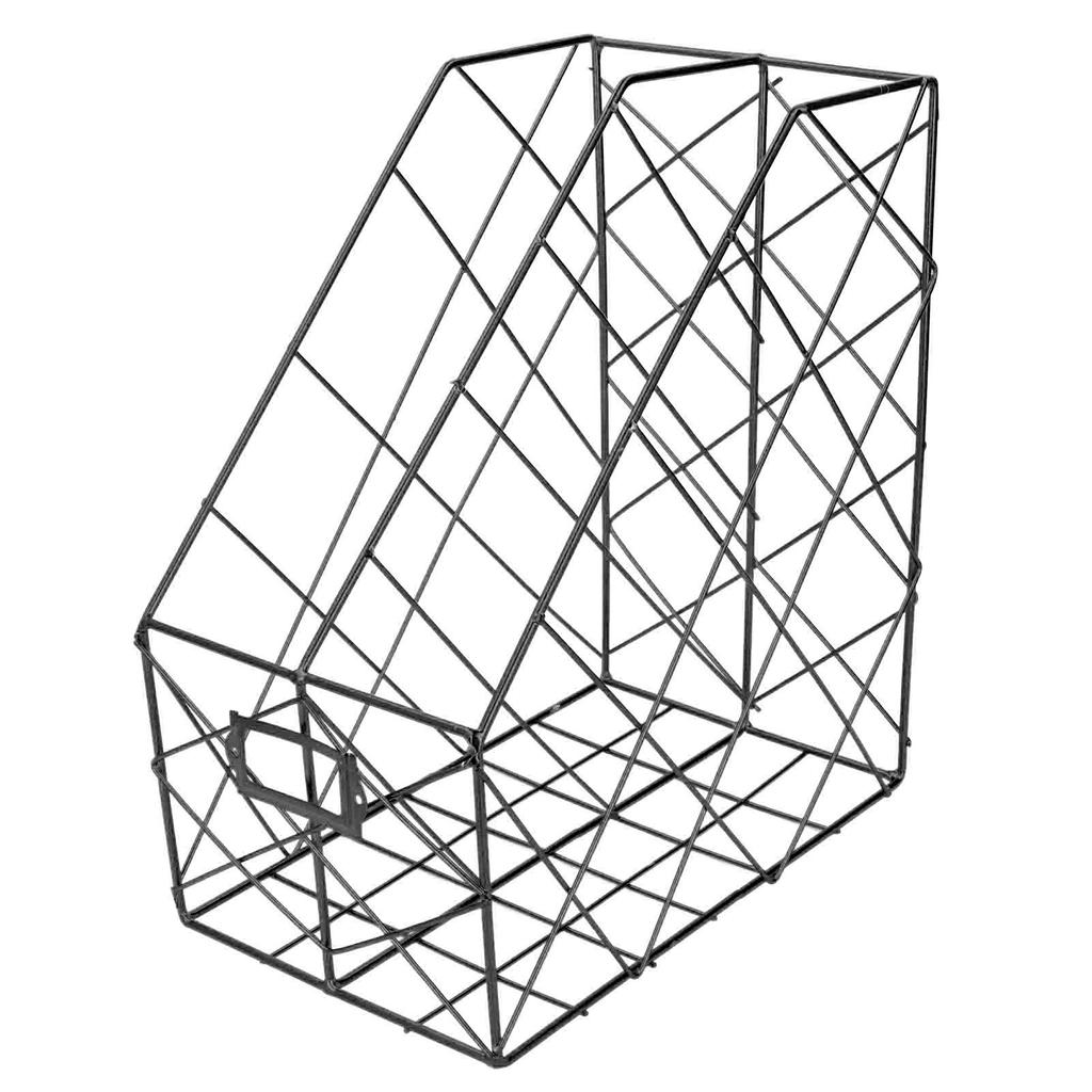 Portariviste da scrivania Geometria semplice Metallo Salvaspazio Organizzatore di file per riviste da scrivania per documenti