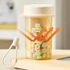 Portable 4 Grids Pill Box Sealed Pill Storage Box Portable Pill Dispenser  for Home