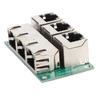 RJ45 Keystone Buchse Inline Kupplung 3 RJ45 Netzwerkanschluss Kupplungsmodul Ethernet-Adapter für Gigabit-Netzwerkgeräte