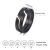 Diamond Inlaid Stainless Steel Couple Rings: European American Fashion Titanium Finger Jewelry