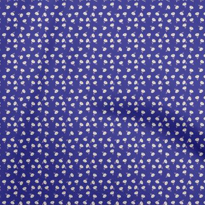 Cotton Flex Dark Blue Fabric Florals Sewing Fabric By The Yard Printed Diy Clothing Sewing Supplies 40 Inch