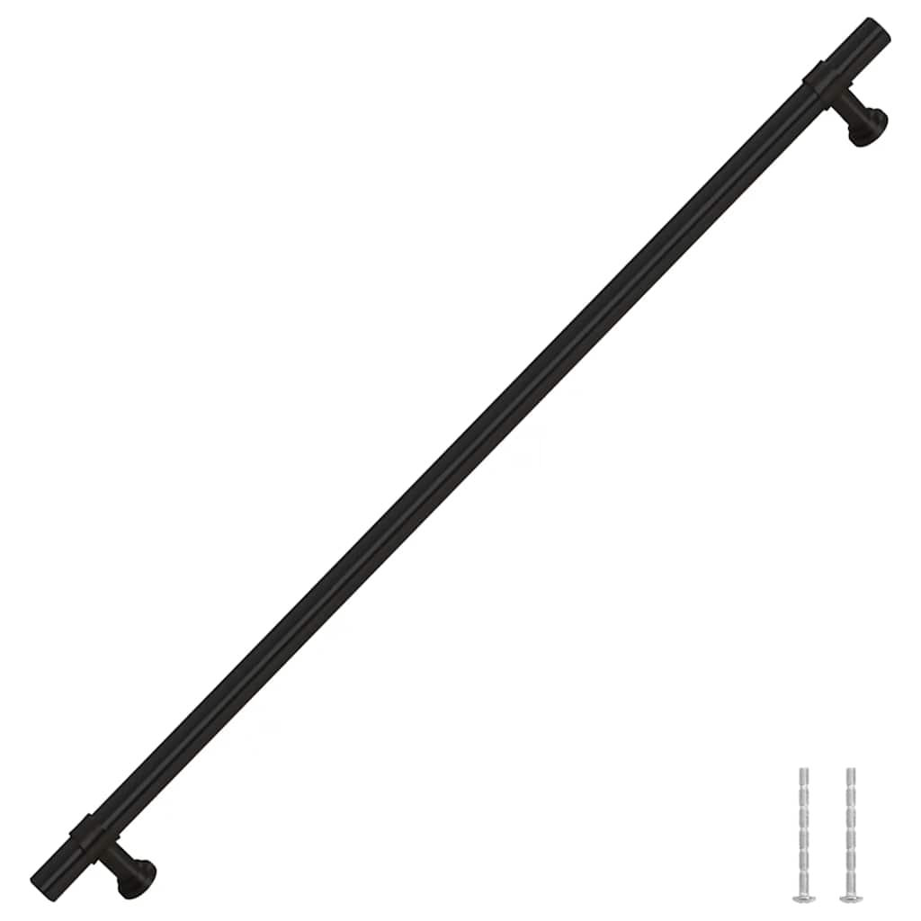 Furniture Handles 5 pcs Black 320 mm Stainless Steel