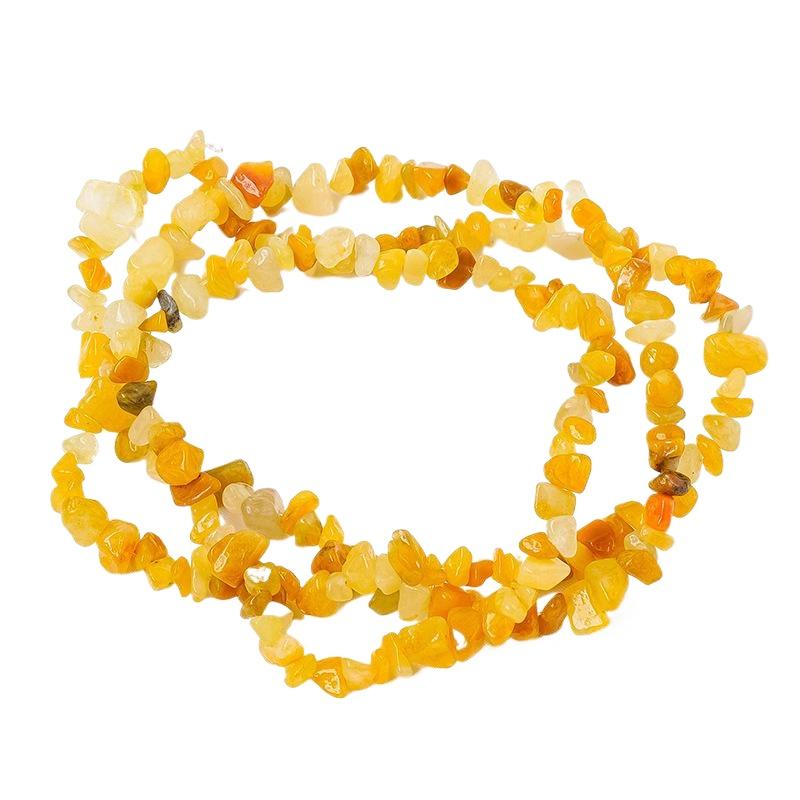 Naturweißes Pulver, gelber Amethyst-Bruchstein, Halbfertigprodukt, DIY, Farbige Kristallsteine, lose Perlen, Schmuckzubehör