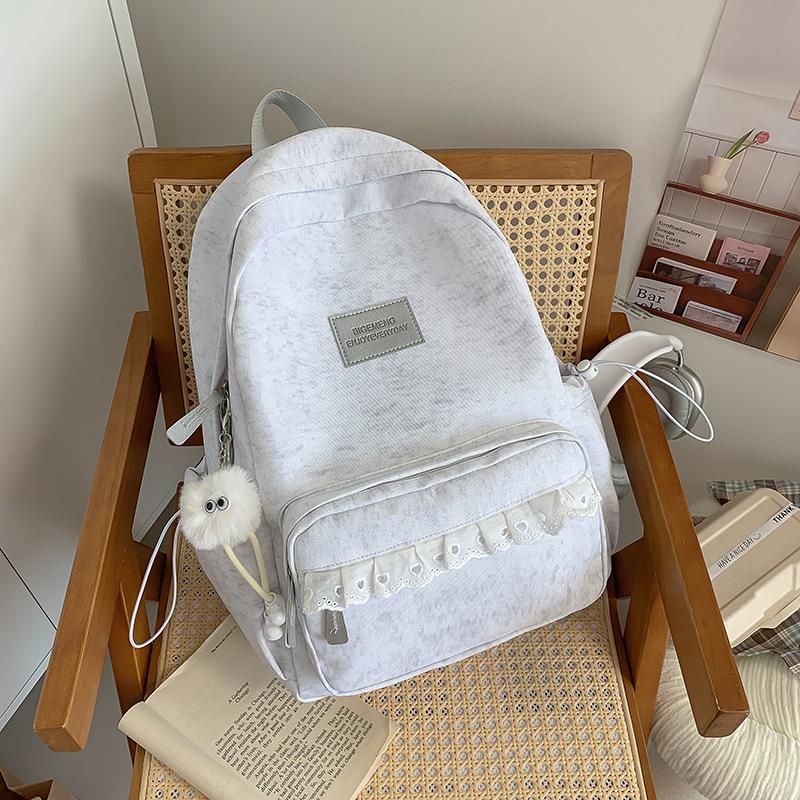 Schoolbag spring new Korean style INS forest style fairy gentle elementary school backpack high appearance sweet travel backpack