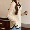 Navava Casual Long Sleeve Collar Knit Tee Nk2423