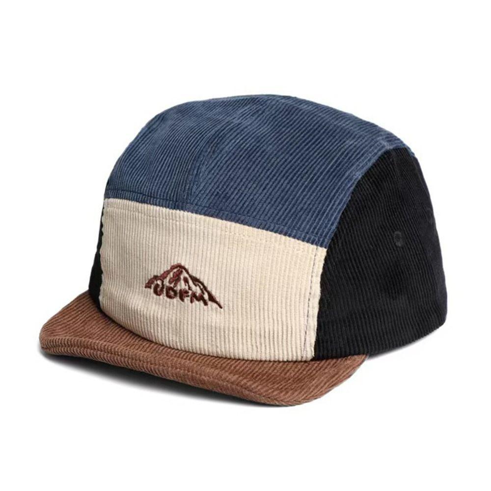 Vintage Short Brim Baseball Cap Casual Trucker Cap Winter Snapback Hat  for Men Women