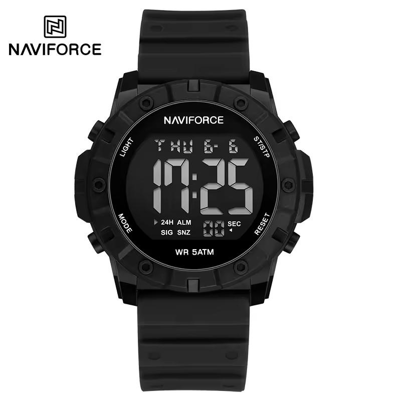 NAVIFORCE 7110 Top Brand Men's Watch Silicone Strap Fashion Sport Casual Wristwatch Luxury Chronograph Watches Male Relojes