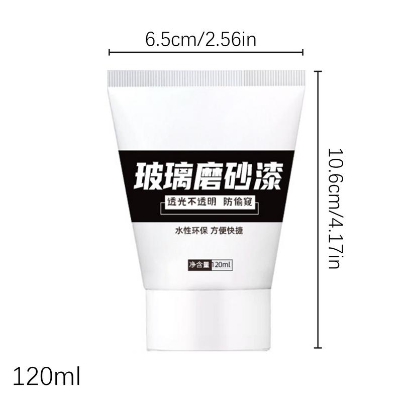 Frosted Glass Paint For Window UV Resistant Mirrors Paint For Glass 120ml Safe Water-Based Window Frosting Paint Privacy