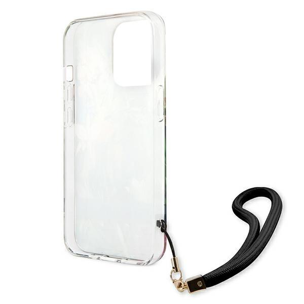 Guess Guhcp13Xhflsb Iphone 13 Pro Max6,7 Niebieski/Blue Hardcase Flower Strap