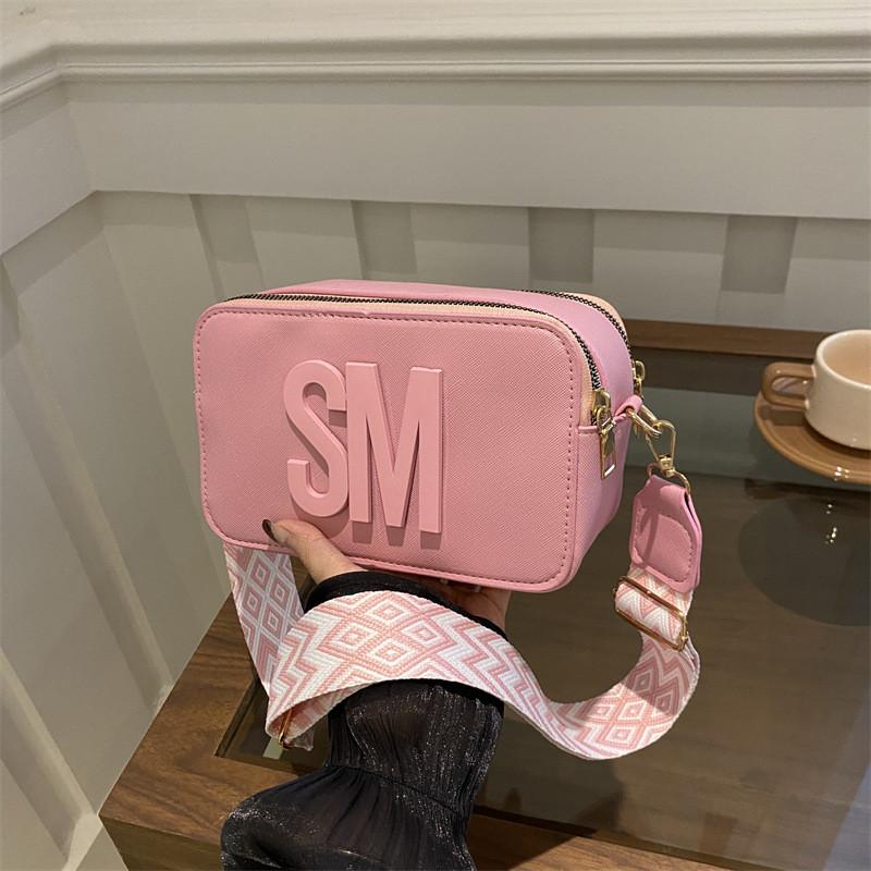 Minimalist Pu Small Square Bag With Shoulder Strap For Daily Women