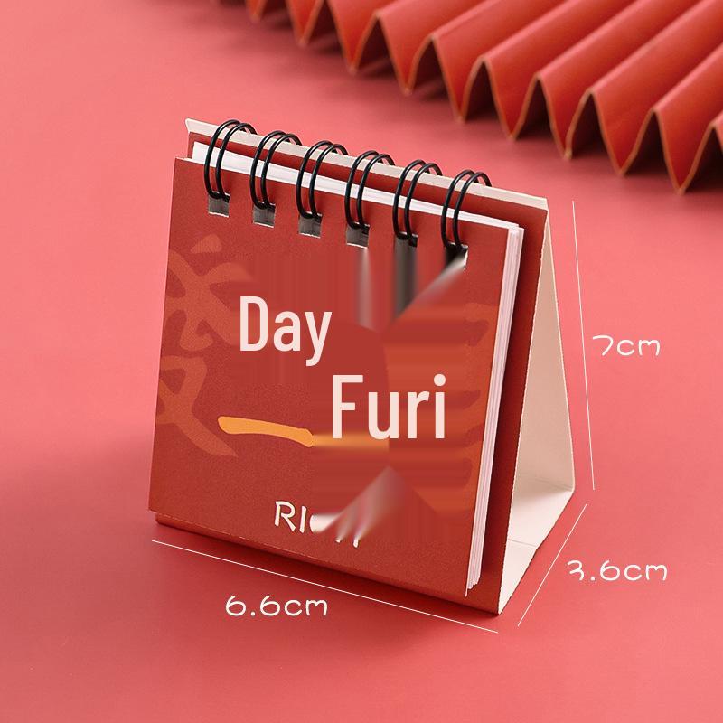 2026 Inspirational Words Mini Desk Planner Calendar - Creative Portable Desktop Ornament