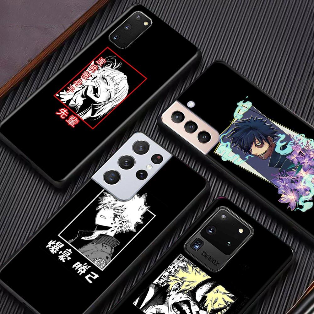 Phone Case For Samsung S21 S20 Ultra S10 Plus Lite S21 S20 Fe 5g Galaxy S10e S9 S8 S7 Edge Silicone Shell My Hero Academia