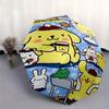 Pom Pom Purin Sanrio Automatic Open/CloseCartoon Umbrella-CuteUmbrella with Cute Design, Portable 3-Fold Compact Umbrella for Men & Women, Valentine's