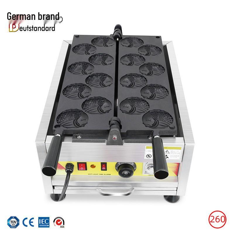 Automatic Cartoon Waffle Maker: Electric Pancake Machine for Snack Stalls