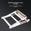 Adjustable Lifting Stainless Steel Cutting Machine Bracket, Foldable Support Frame for Unloading.