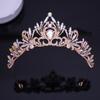 DIEZI 6 Colors Elegant Korean Girls Crystal Tiara Crown For Women Party Wedding Princess Rhinestone Bridal Crown Hair Jewelry