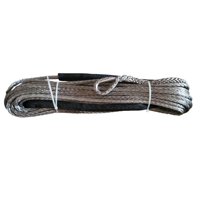 8mm X 30m UHMWPE Synthetic Winch Line For Offroad Kevlar Plasma Rope серый