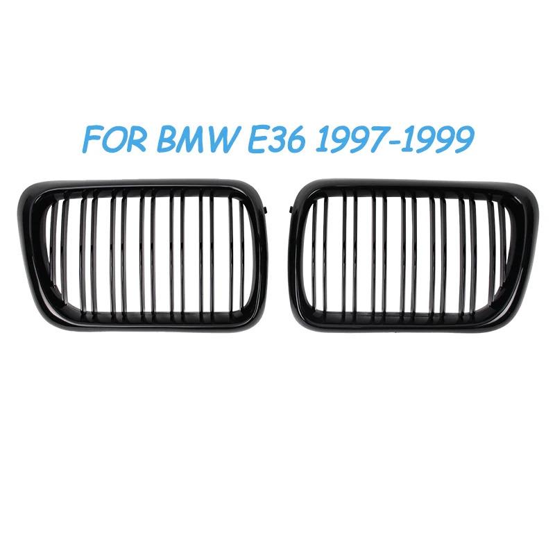 BLACK E36 Grille ABS Front Replacement Hood Kidney Grill For BMW E36 1997 1998 1999 for BMW 318i 323i 325i 320i 328i