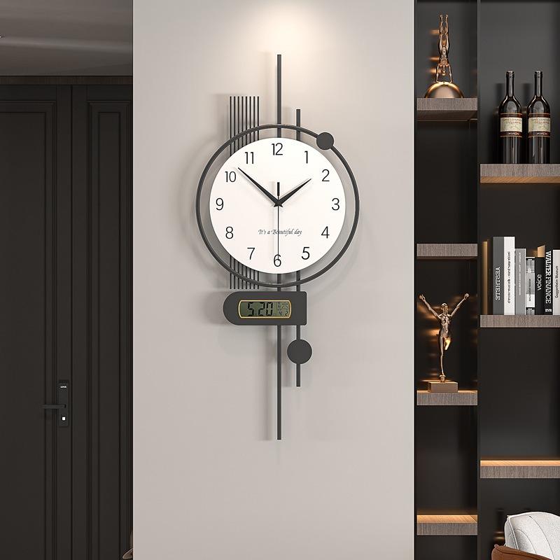 Luminous Wall Clock Modern Wall Watch Minimalist Silent Elegant Decorative Interior Clocks Luxury Aesthetic Living Room Watches