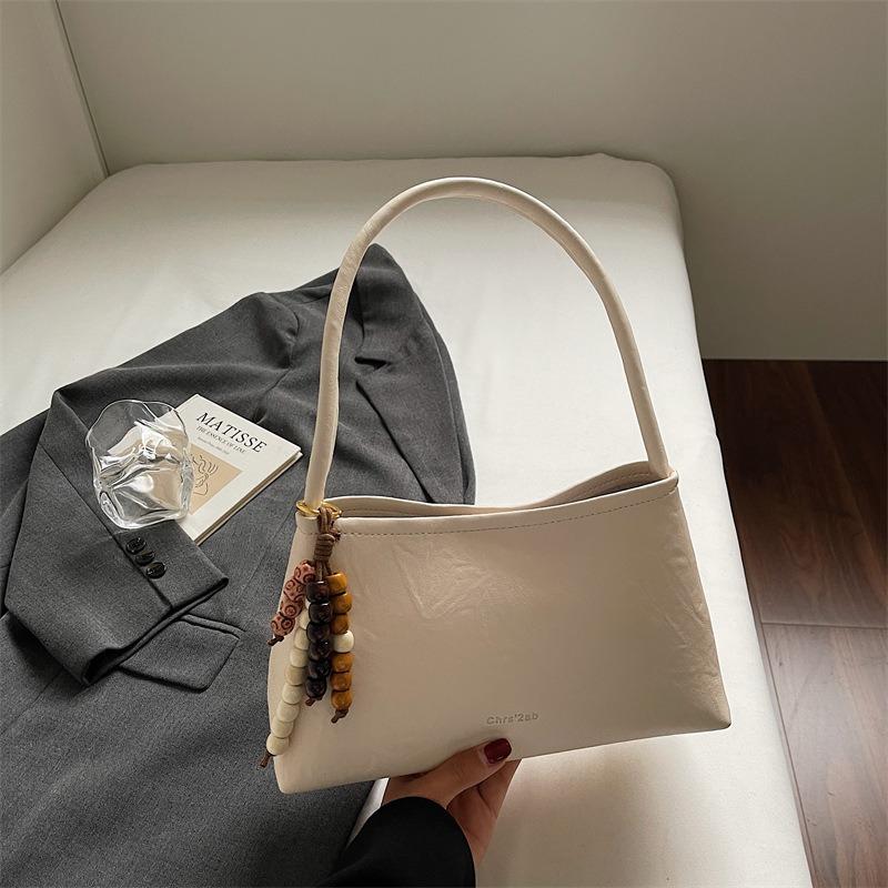 Hochwertige Einzelschulter-Achseltasche Damen-Tasche Herbst Neu Retro Einfache Umhängetasche Lässige Kleine Quadratische Tasche