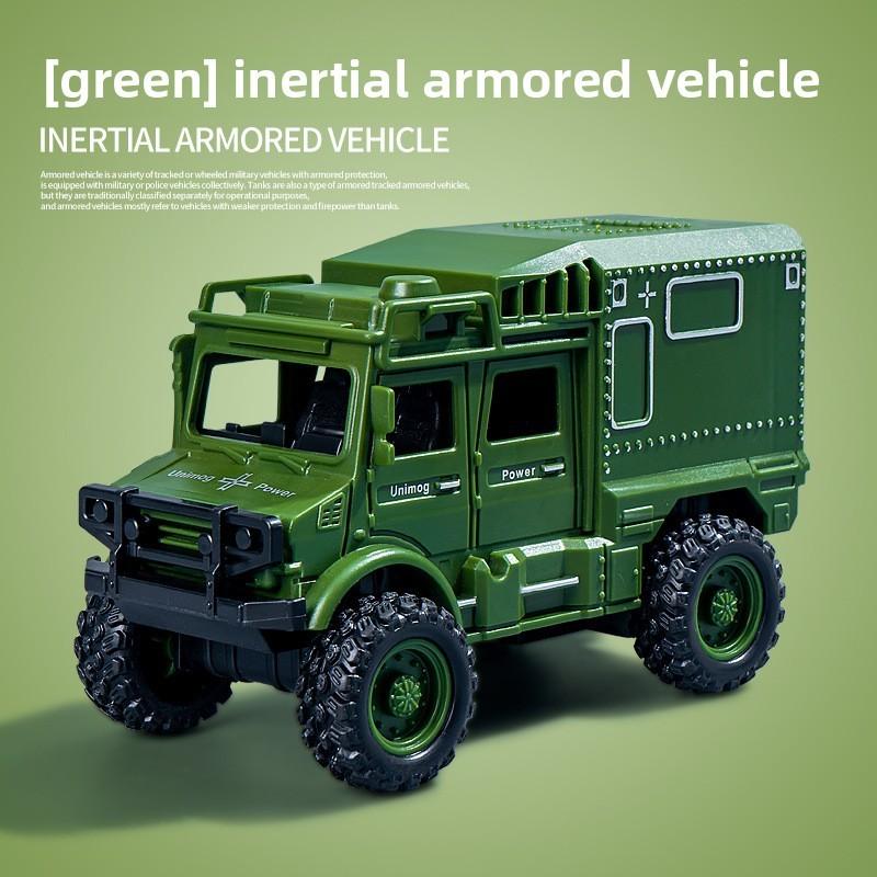 Armored Vehicle Offroad Toy Car Model For Kids With Inertia Control And Realistic Doors