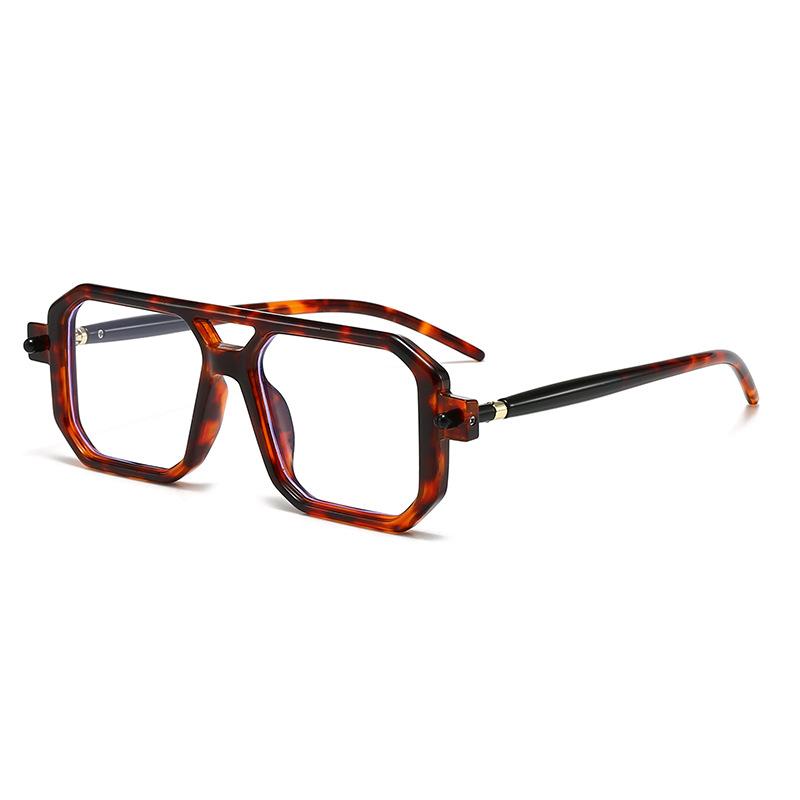 

Солнцезащитные очки нового стиля Европейские и американские уличные съемки Квадратные солнцезащитные очки с большой оправой Модные солнцезащитные очки с двойной перекладиной Ретро солнцезащитные очки-авиаторы One Size