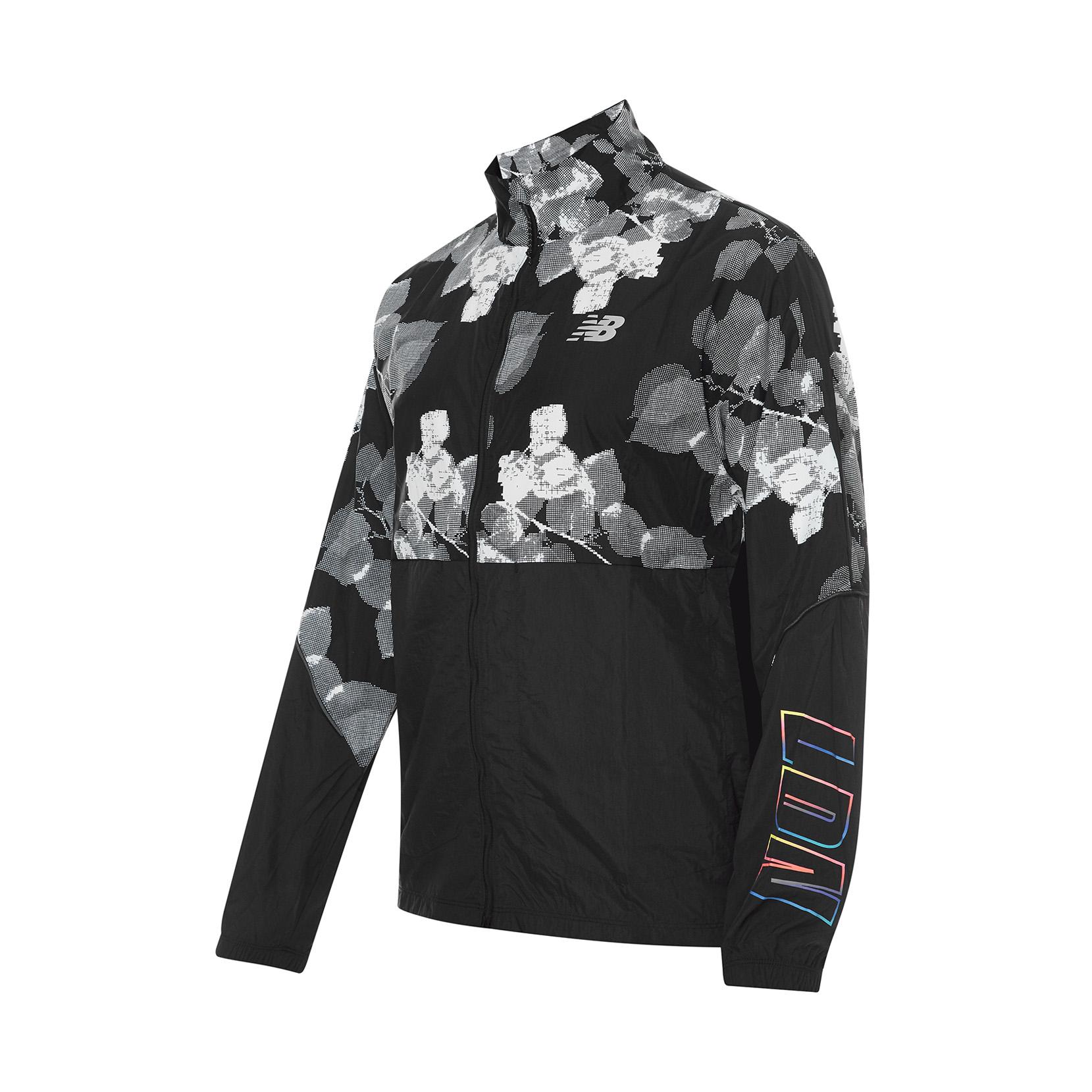 New Balance London Edition Jackets Men s Black Stand Collar Moderate Other MJ31263D-BM L