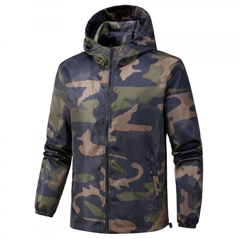 Men S Camouflage Hooded Jacket Outdoor Casual Fashion Coat