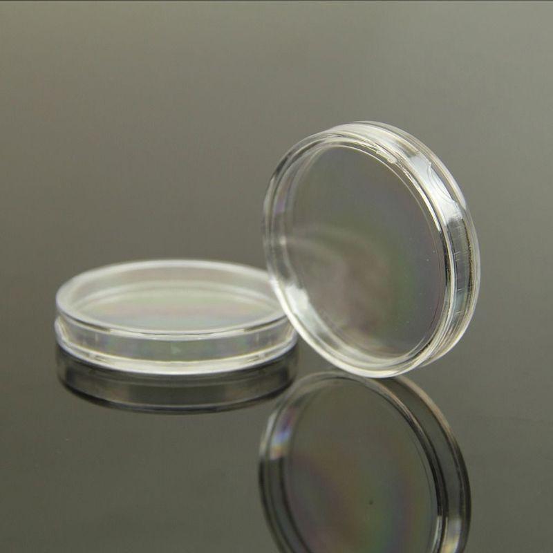 38mm 10 pcs Clear Round Cases Coin Storage Capsules Holder Plastic Useful New top sale