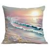 New Beautiful, Romantic and Colorful Beach Pillowcase Marine Life Peripheral Cushion Pillowcase