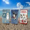 Cute Cat M-mofusandS Microfiber Blanket Quick Drying Beach Towels Oversized Printing Super Absorbent Pool Towel Blanket