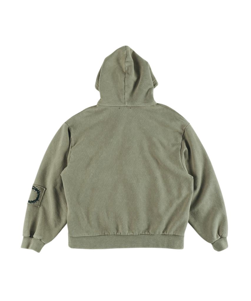 Ertr Wondering Girl Hoodie Zip Up Khaki