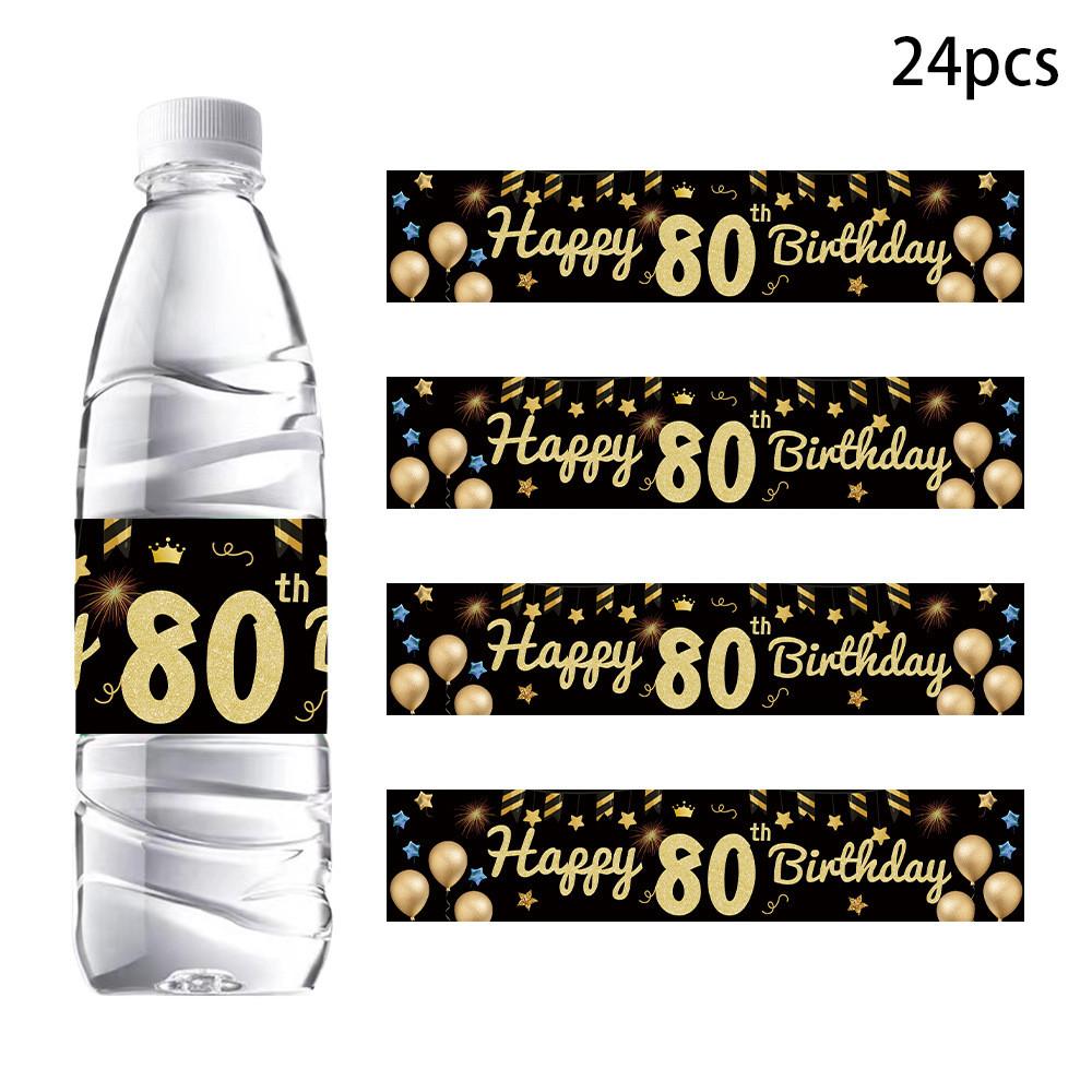 Gold Bottle Black Stickers Kit Age Milestone Celebrations And Halloween Decor