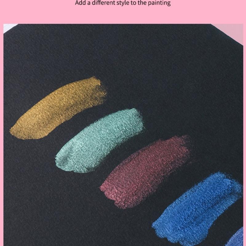 50/72/90/100 Colors Solid Watercolor Paint Set Pearlescent Watercolor Paint Art Painting Supplies for Hobbies Painter