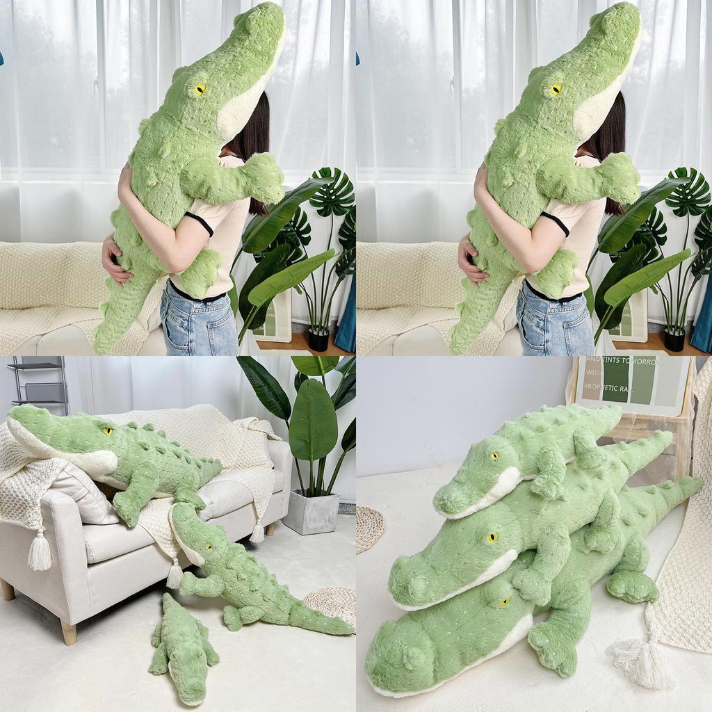 Crocodile Plush Toy Giant Pillow With Pp Cotton Filling For Kids Sleep And Play
