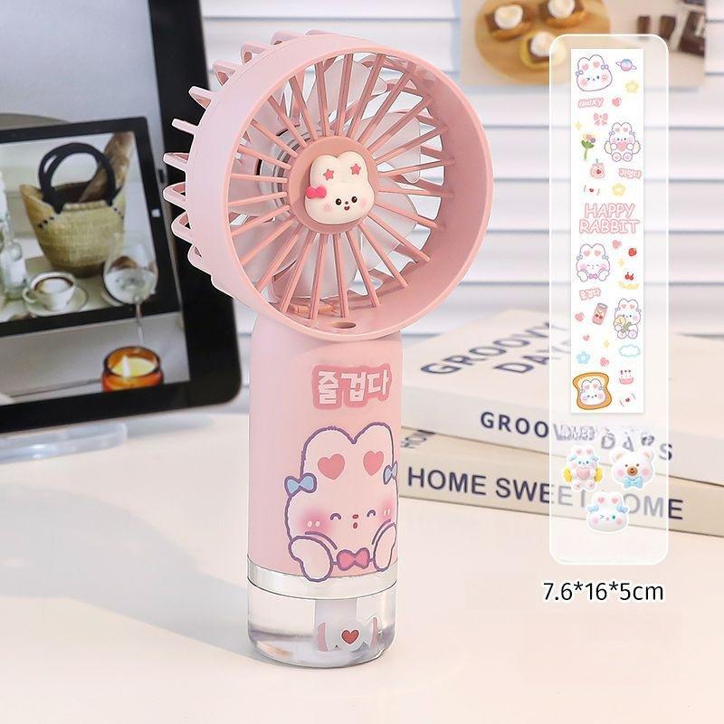 Upgraded Portable Misting Fan, Handheld Personal Mister Fan, Battery Operated Spray Water Mist Fan For Makeup, Travel, Outdoors