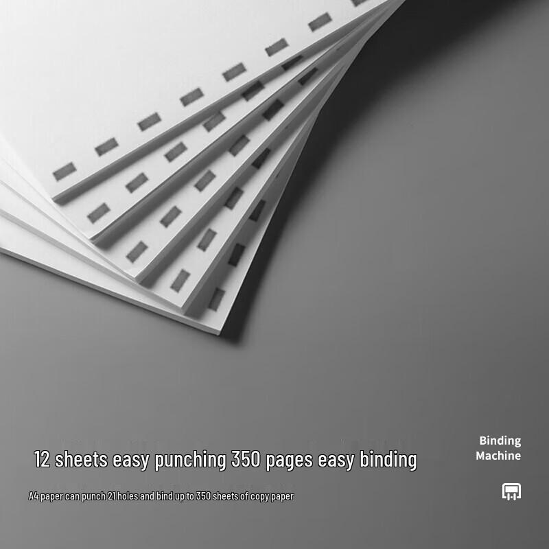 Deli 3870 Comb Binding Machine with 21-Hole Punch CN Plug (adapter Included)