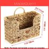 Porta-revistas de Vime Moderno Minimalista de Parede com Cesta de Armazenamento de Rattan Para Organização Doméstica
