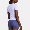 Under Armour Solid Color Breathable Casual Sports Short Sleeve T-Shirt Women Tops Light-Purple 1379149-539