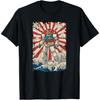 Japanese Mecha Anime Robot Kanagawa Great Wave Manga T-Shirt