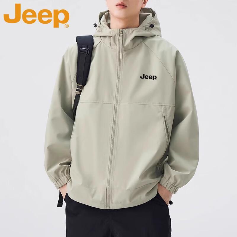 Мужская ветровка JEEP с капюшоном, повседневная S