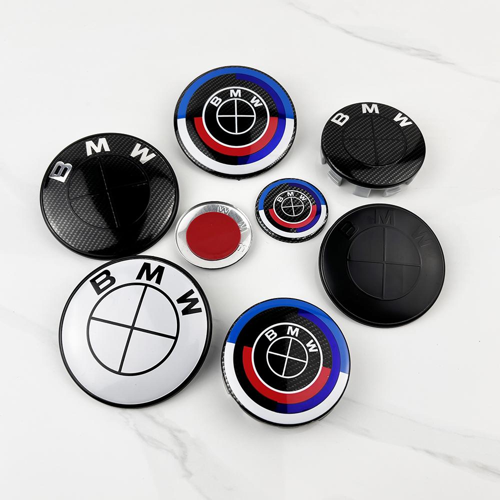ABX1 q- 7Pcs ABC Car 50th Anniversary Logo For BMW G30 G31 G38 G11 G12 G20 G28 F10 F48 F49 G01 F20 F21 F22 Wheel Rim Decoration Cover