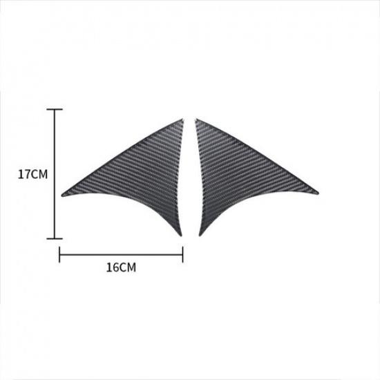 Carbon Fiber Rear Window Spoiler Wing Trim For Mazda 3 Axela Hatchback 2014-2018