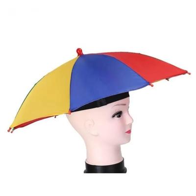 1 Pcs Outdoor Creative Sunshine Umbrella Foldable Windproof  Fishing Hiking Beach Camping Sun Protecto Head Hats Fishing Cap
