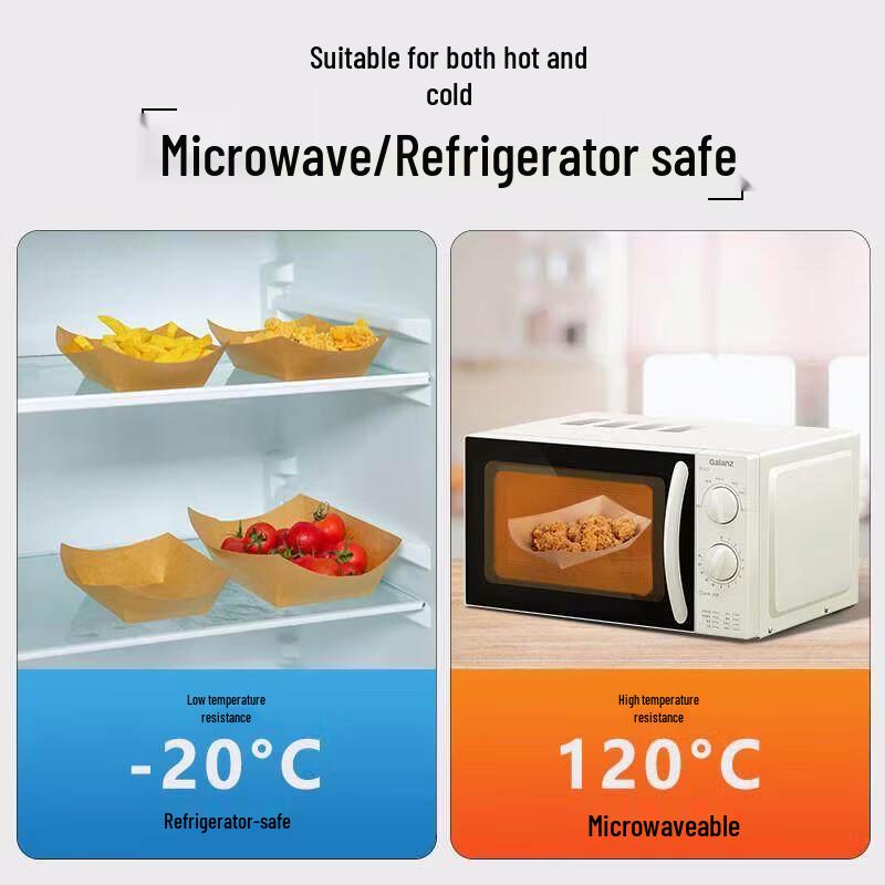 Disposable Kraft Paper Boat Trays