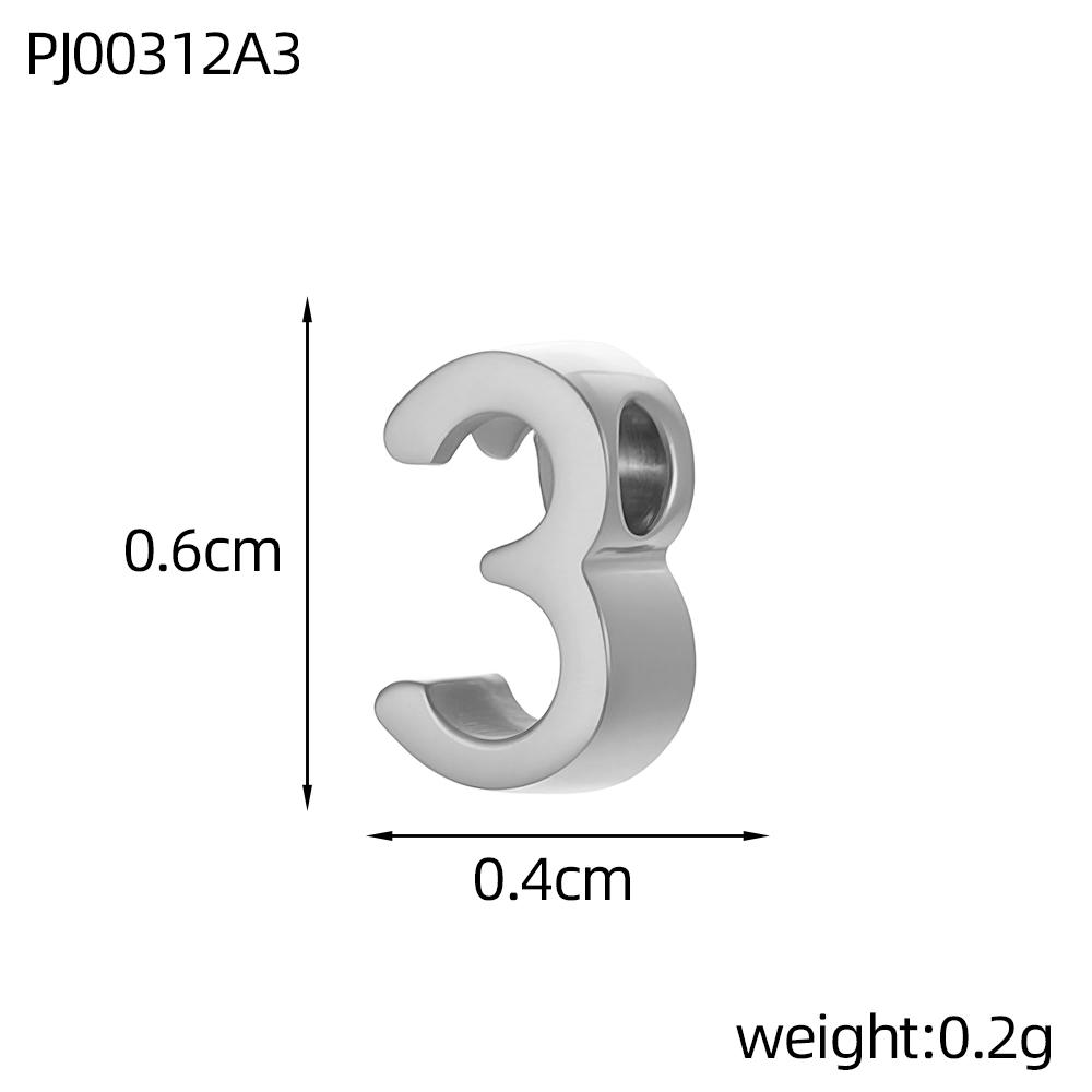 CARLIDANA Hot Sale Anniversary Stainless Steel Jewelry Creative Gold Color Silver Arabian Numbers Pendant Necklace Gifts Women