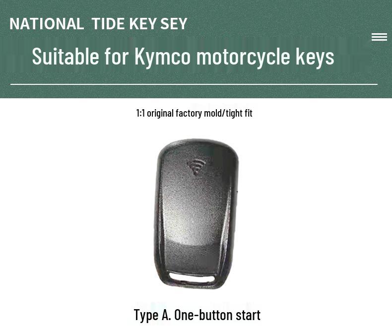 Kymco Xciting CT250/S250 Breestone ADV150 Motorcycle Key Cover - Genuine Leather
