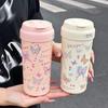 Kawaii 550ML Flask Tumbler Stainless Steel with Tea Strainer Water Cup Butterfly Vacuum Insulateds Cup