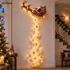 Elk Christmas Magic Trail Wall Light Snowman Snowflake Christmas Decoration  Door Decor